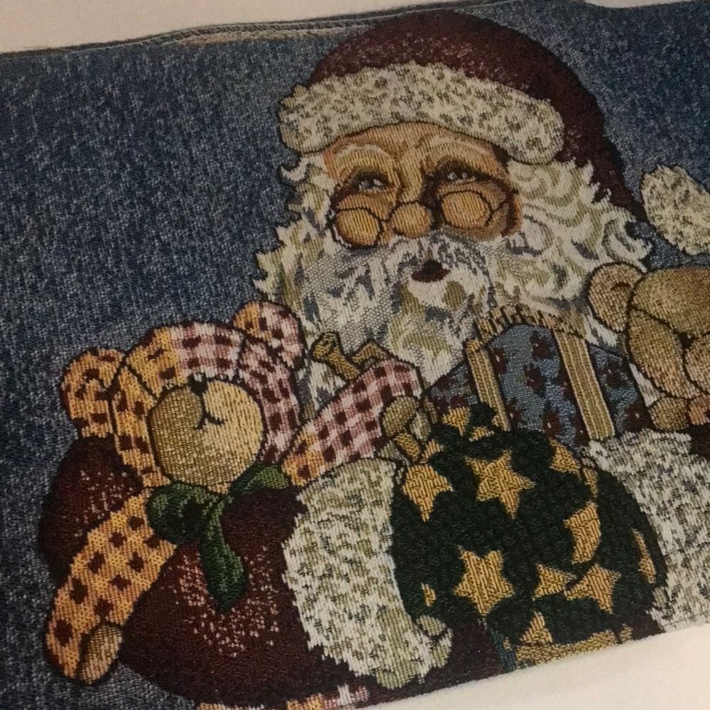Santa Clause Table Runner - Approximately 70 x 12